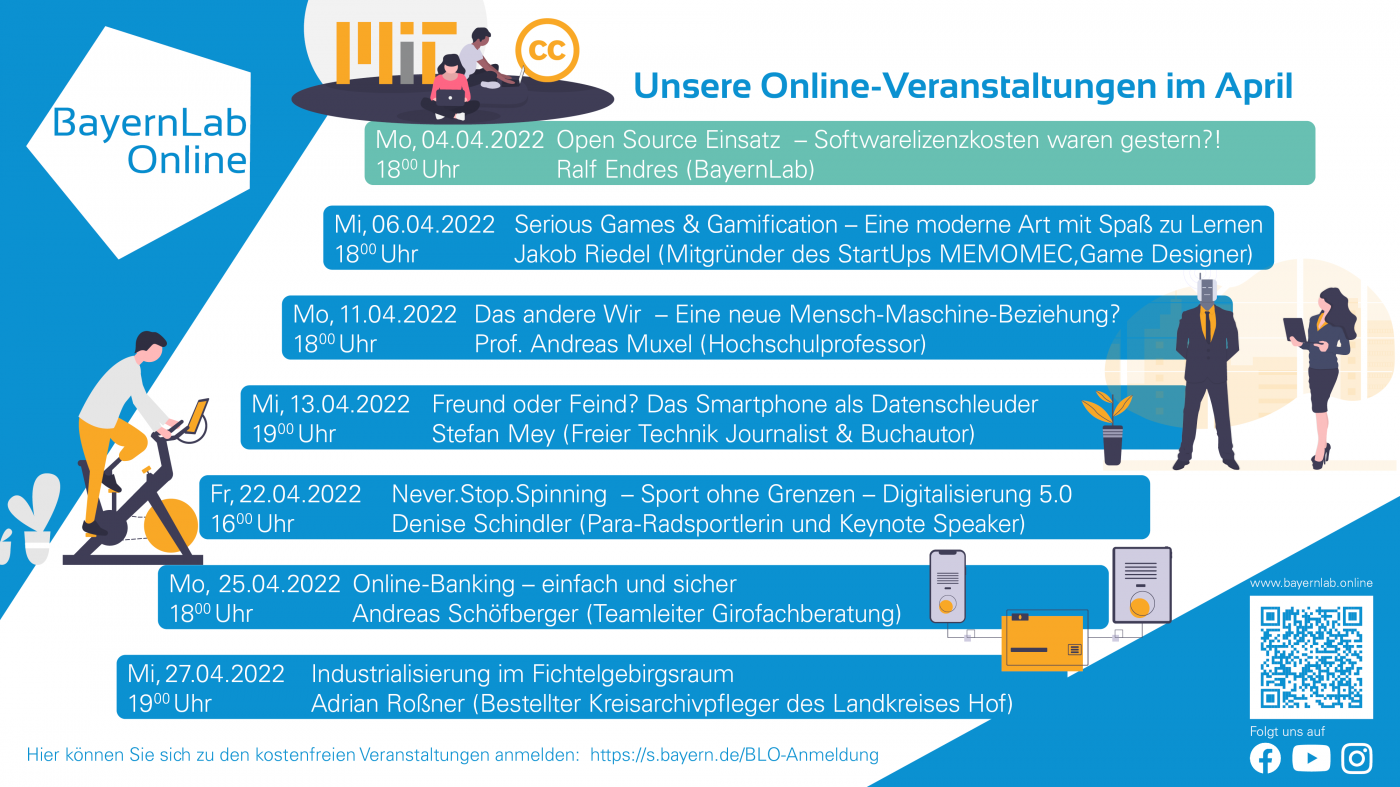BayernLab Online Veranstaltungen im April 2022